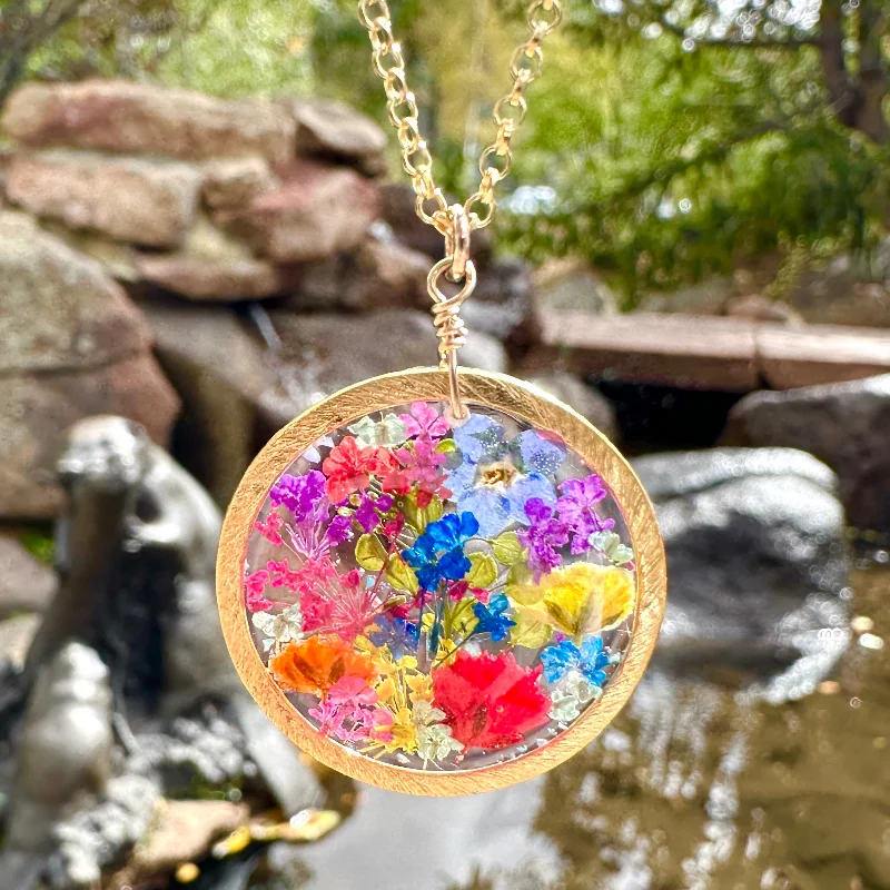 Customizable Gold Necklaces-Botanical Garden Necklace - BG 201