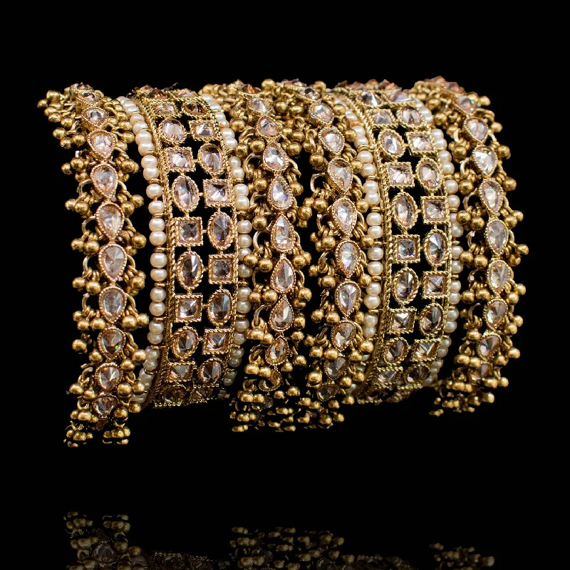 Classic Diamond Bangles-Haneem Bangles