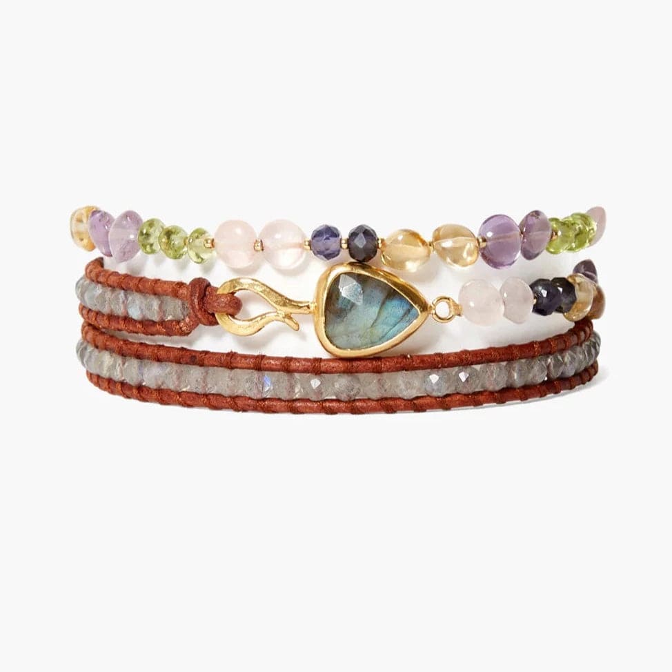 Designer Wedding Bracelets-Rahel Wrap Bracelet Multi Mix