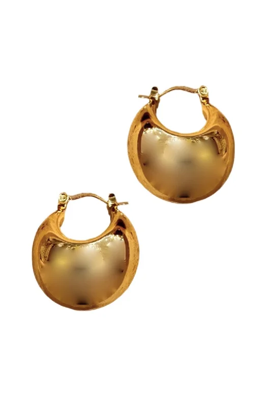 Gold Gemstone Earrings-Hamburg Earrings